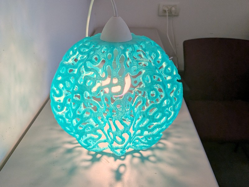 Gyroid Pumpkin Ribs lamp preview